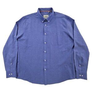 Oxford Men's Luxury Collection Shirt Men's XL-Tall EUC Blue Long Sleeve Classic